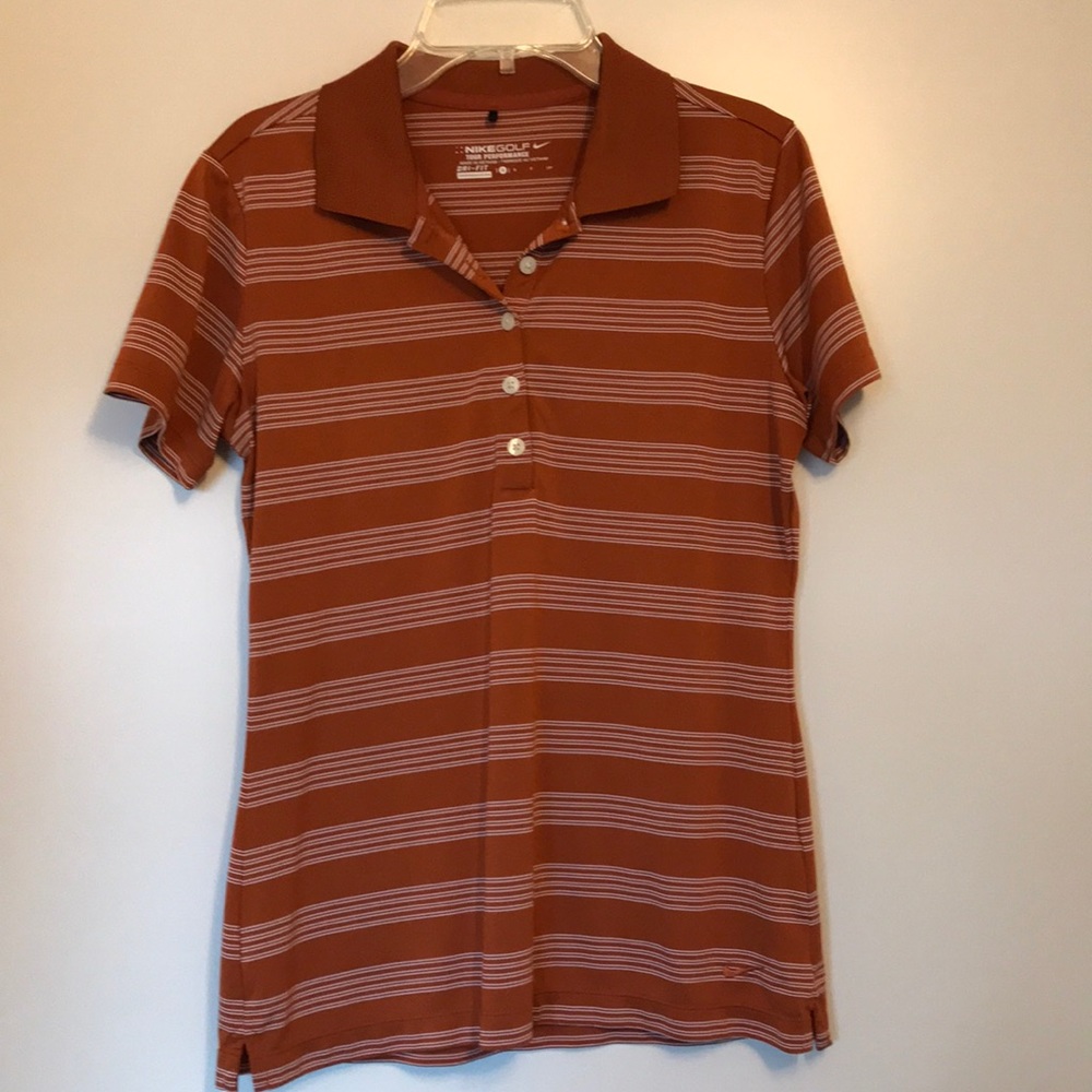 Nike Women Golf Stripe Collared Shirt